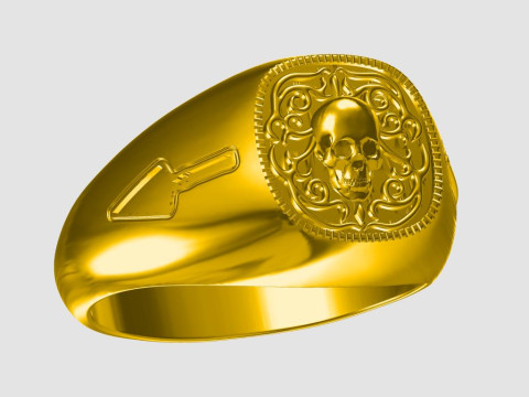 Masonic ring Modèles 3D en vedette