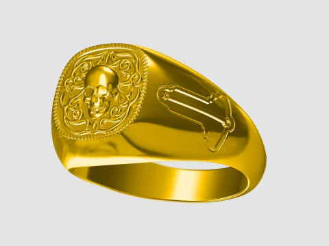 Masonic ring 3D Print Model