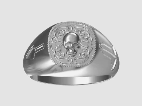 Masonic ring 3D Print Model