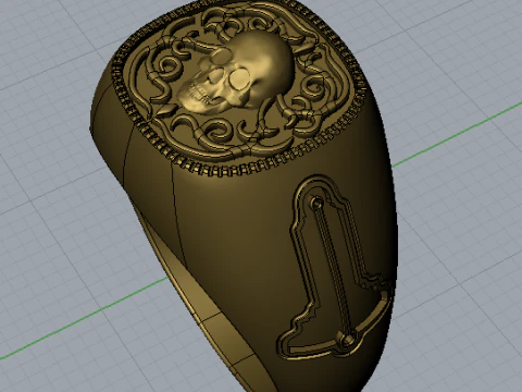 Masonic ring 3D Print Model