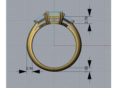Engagement ring Modèles 3D en vedette
