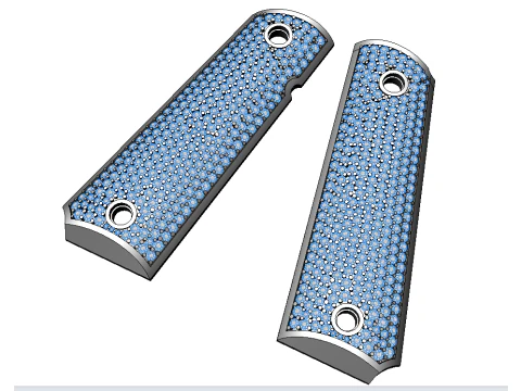 1911 Grips 3D Print Model