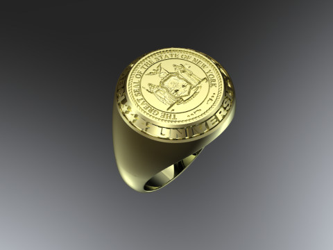 New york university ring 3D Print Model