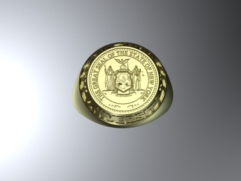 New york university ring 3D प्रिंट मॉडल
