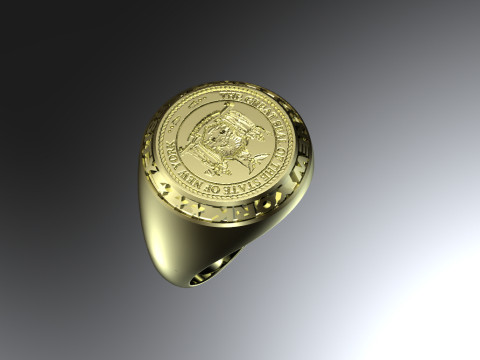 New york university ring 3D प्रिंट मॉडल