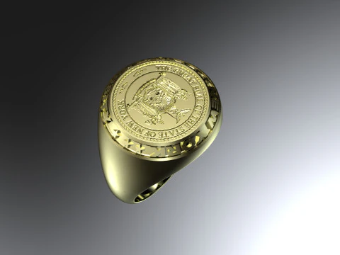 New york university ring 3D Print Model