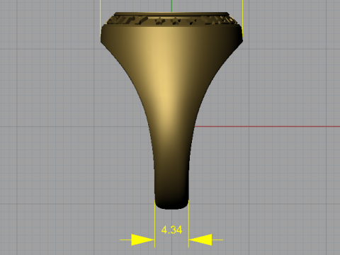 New york university ring 3D प्रिंट मॉडल