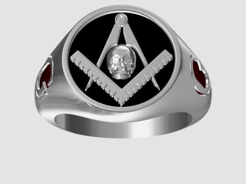 Masonic ring 3D-printmodel