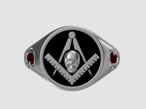 Masonic ring 3D Print Model