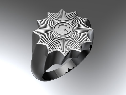 Masonic ring 3D-printmodel
