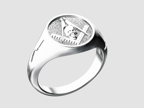 Masonic ring 3D-printmodel