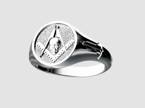Masonic ring 3D Druckmodell