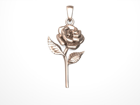 Rose pendant 3D-printmodel