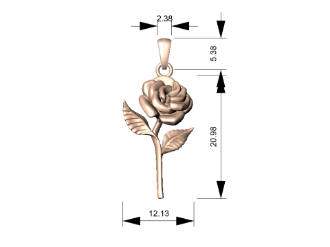 Rose pendant 3D Принт Модель