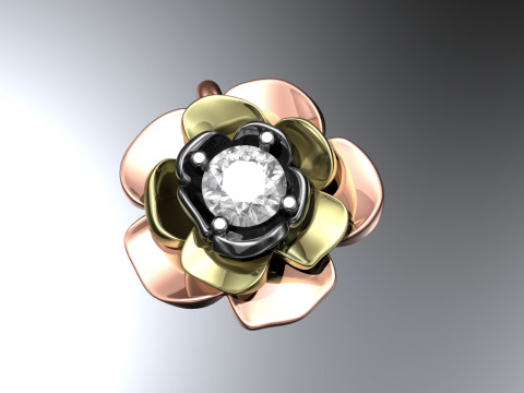 Rose pendant Modelo de Impressão 3D