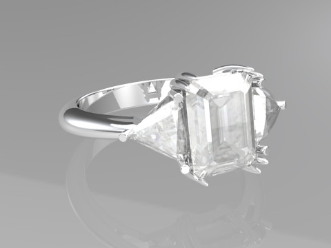 Engagement ring 3D-printmodel