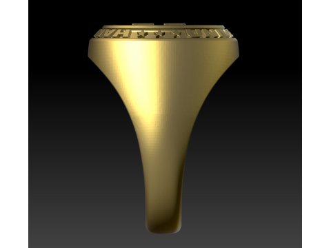 Harvard university ring 3D प्रिंट मॉडल