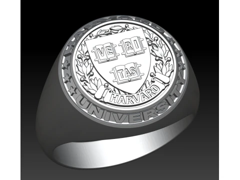 Harvard university ring 3D Print Model