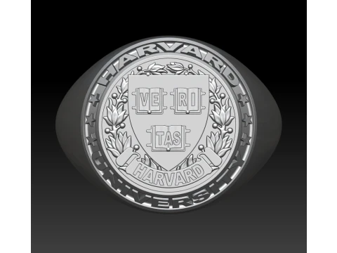 Harvard university ring 3D Print Model
