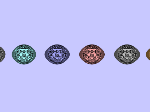 Harvard university ring 3D प्रिंट मॉडल