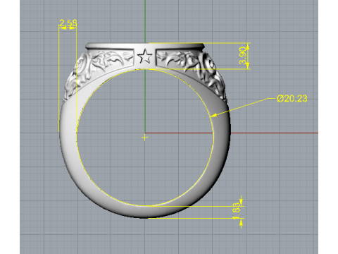 Free masons ring 3D Baskı Modeli