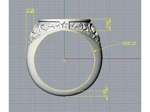 Free masons ring 3D Print Model