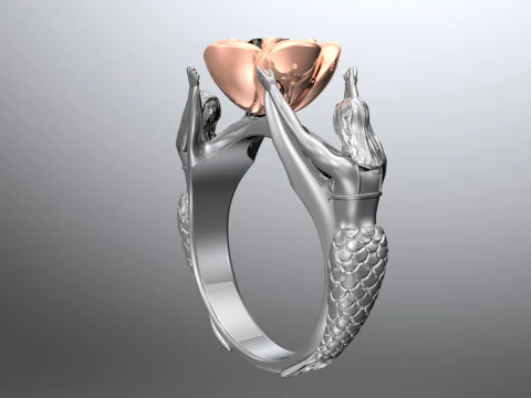 Fantasy ring 3D Print Model