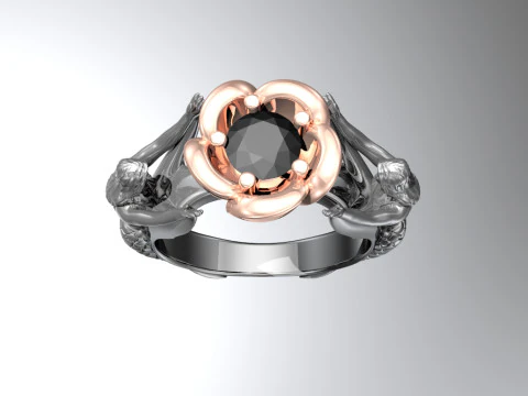Fantasy ring 3D Print Model