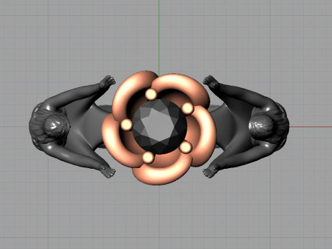 Fantasy ring 3D Print Model