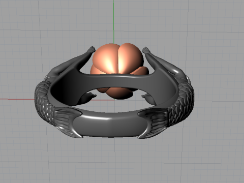 Fantasy ring 3D Baskı Modeli