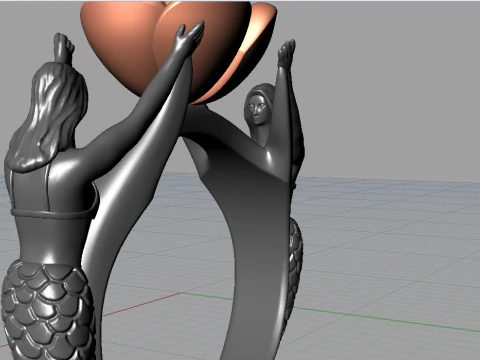 Fantasy ring 3D Print Model