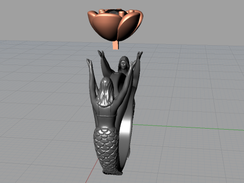Fantasy ring 3D Baskı Modeli