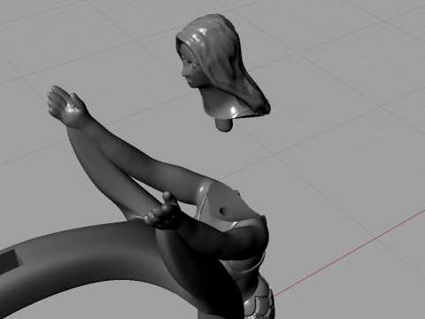 Fantasy ring 3D Baskı Modeli