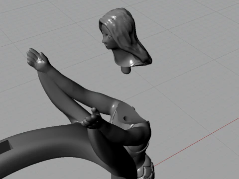 Fantasy ring 3D Print Model