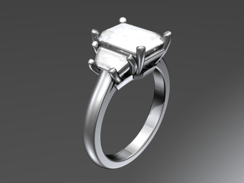 Engagement ring 3D-printmodel