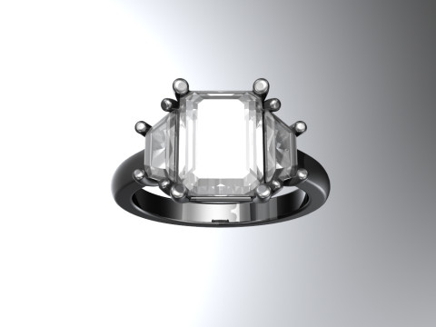 Engagement ring 3D Print Model