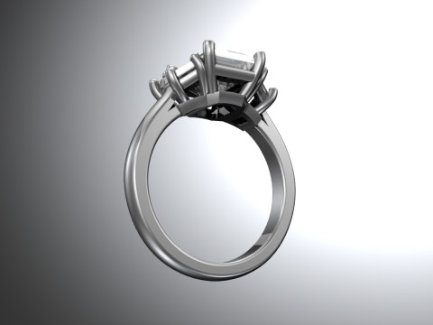 Engagement ring 3D Print Model