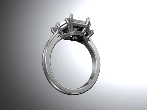 Engagement ring 3D Print Model