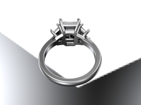 Engagement ring 3D Print Model