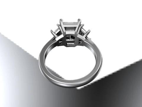Engagement ring 3D Print Model