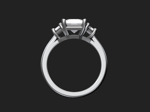 Engagement ring 3D Print Model