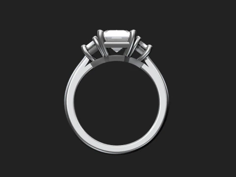 Engagement ring 3D Print Model