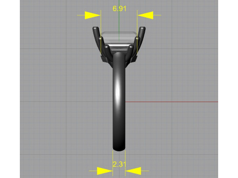 Engagement ring 3D Print Model