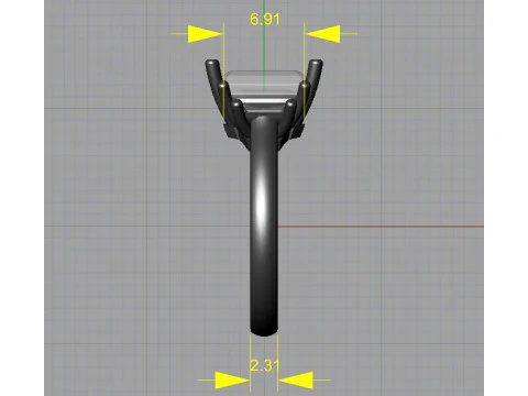Engagement ring 3D Print Model