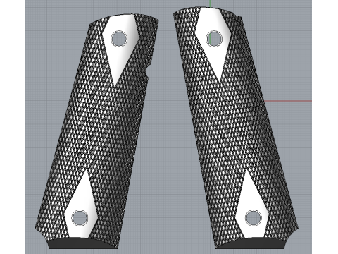 1911 original grips 3D Print Model