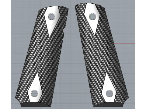 1911 오리지널 그립 3D 프린트 모델
