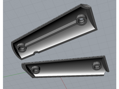 1911 original grips Modèles 3D en vedette