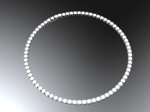 Tennis necklace 3D Print Model