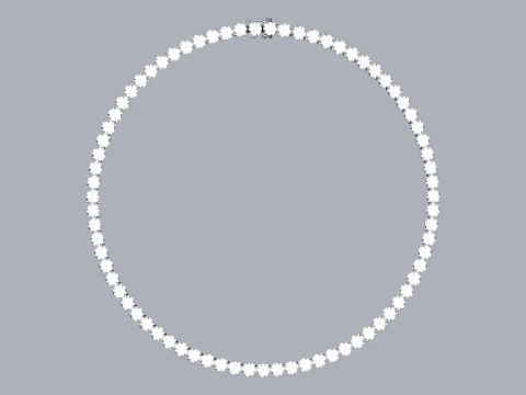 Tennis necklace 3D Print Model