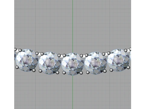 Tennis necklace 3D Print Model